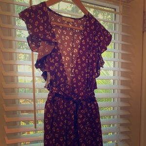 ASOS plunge silk midi dress